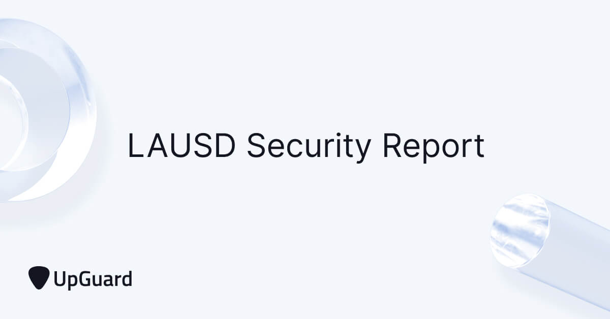 Text reading - LAUSD Security Report
