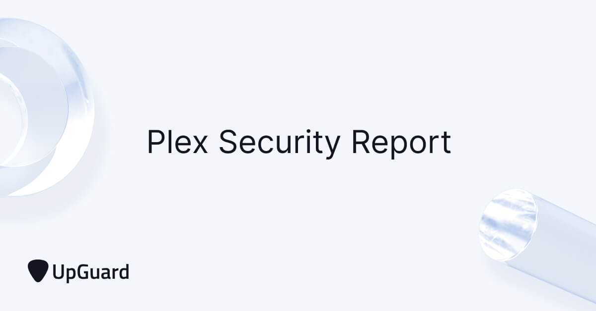 Text reading Plex Security Report