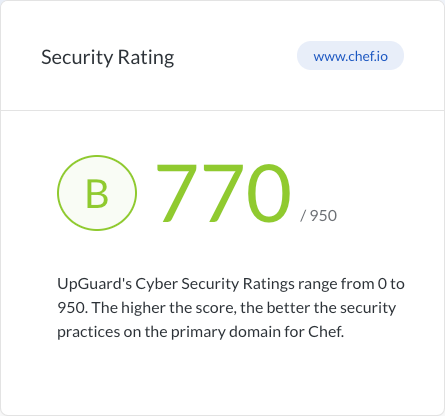 Chef Security Rating