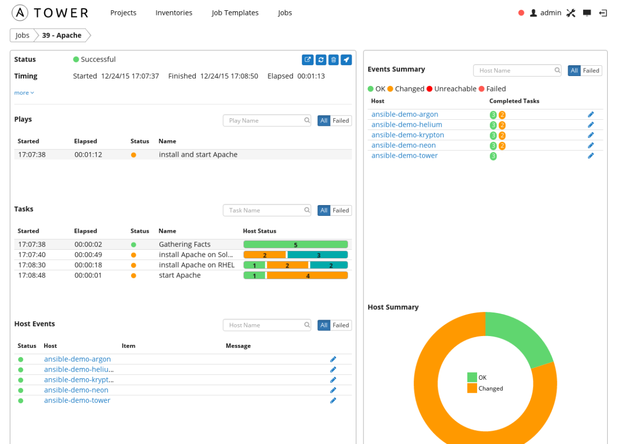 Ansible screenshot