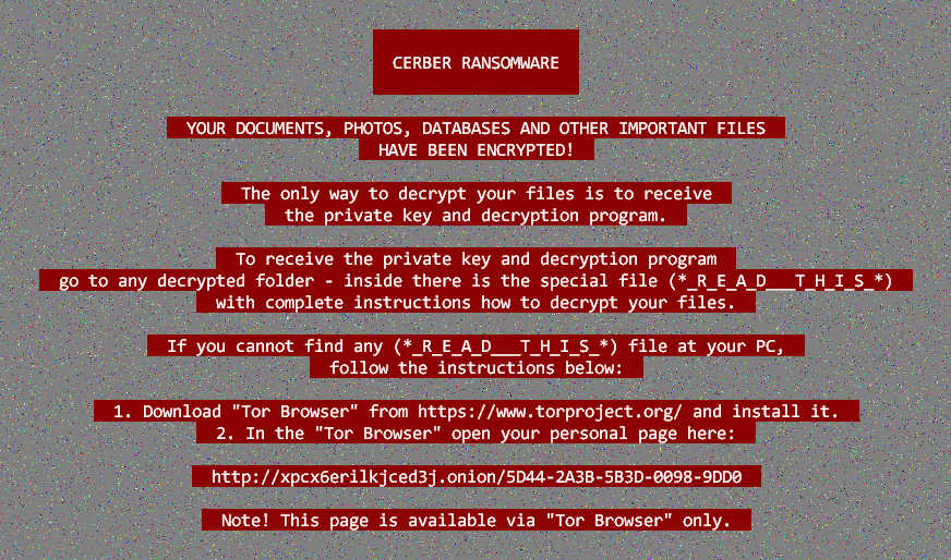 Cerber Ransomware