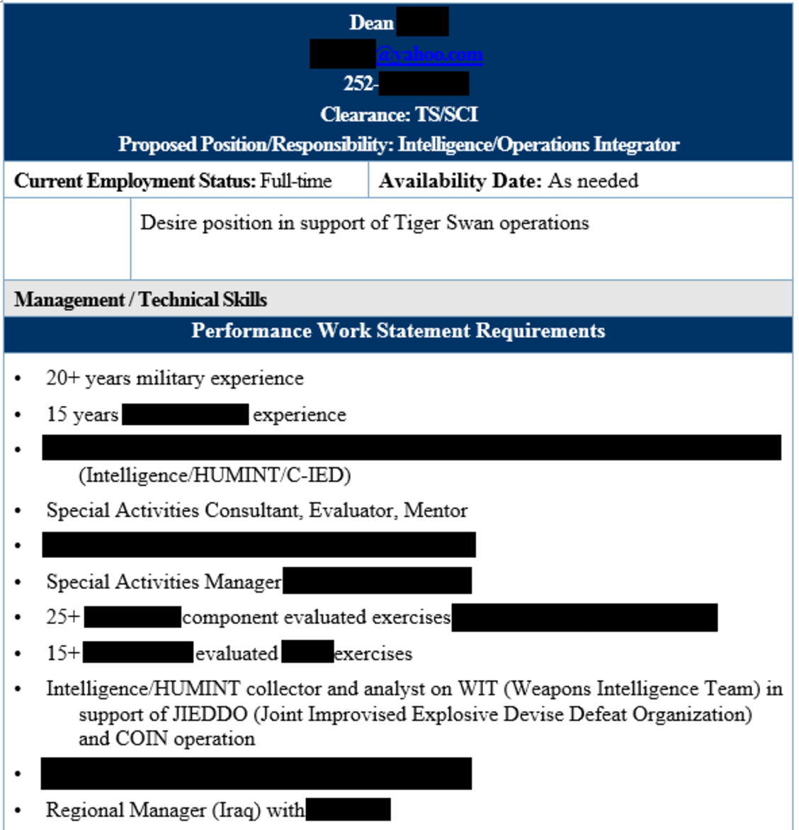 An example of some of the documents, information redacted by UpGuard.
