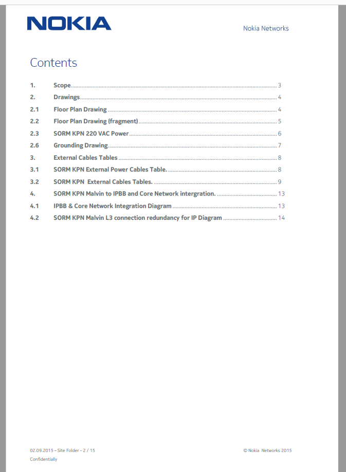 nokia_sorm_table_of_contents