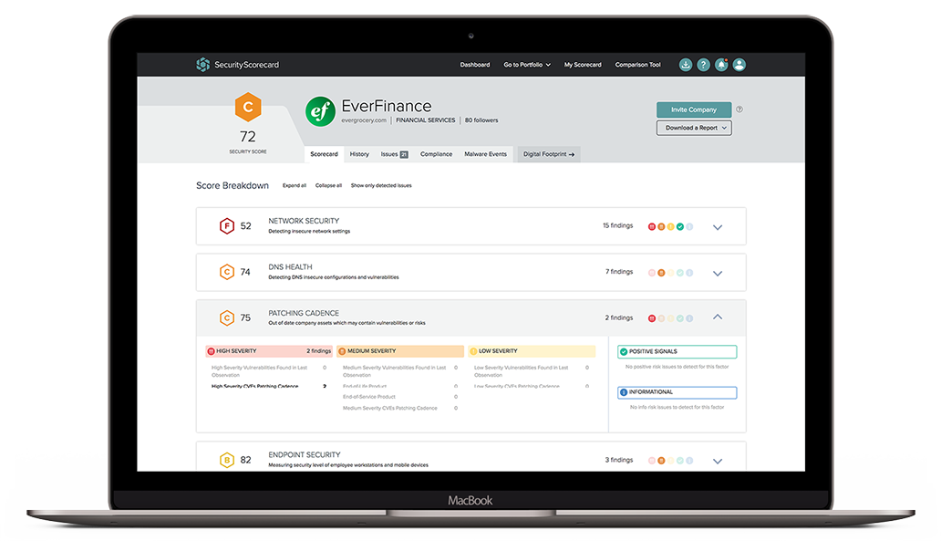 SecurityScorecard UI