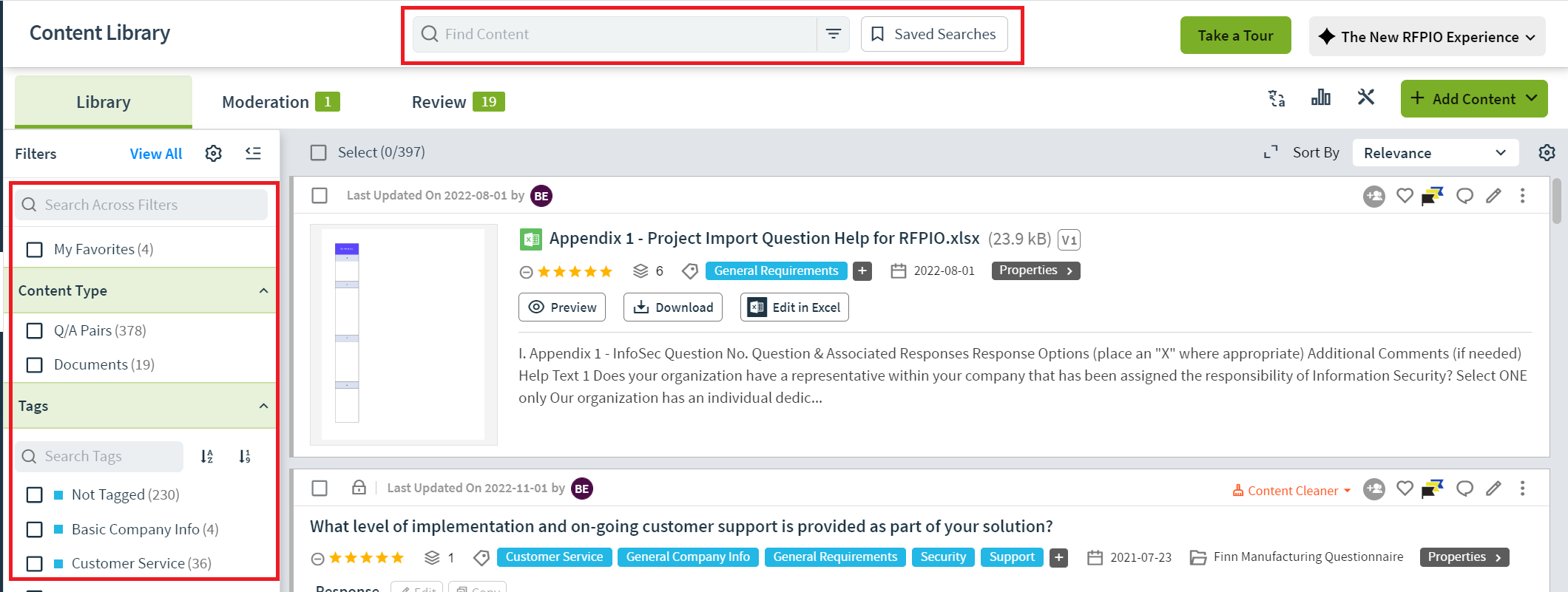 New UI) Applying Bulk Changes to Content in the Library – Home