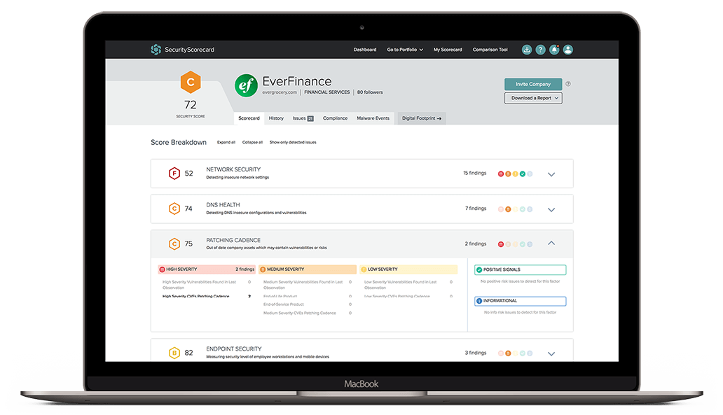 SecurityScorecard UI