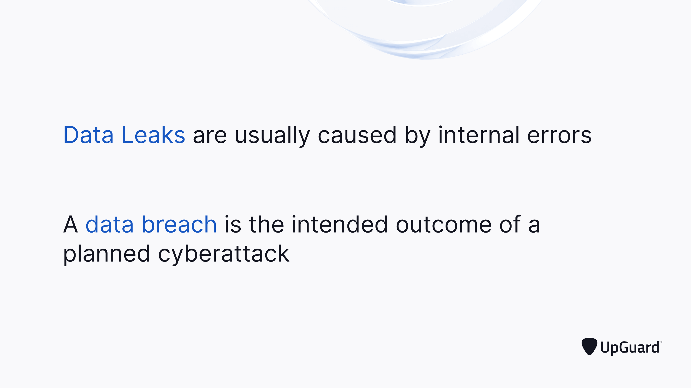 difference between data leaks and data breaches