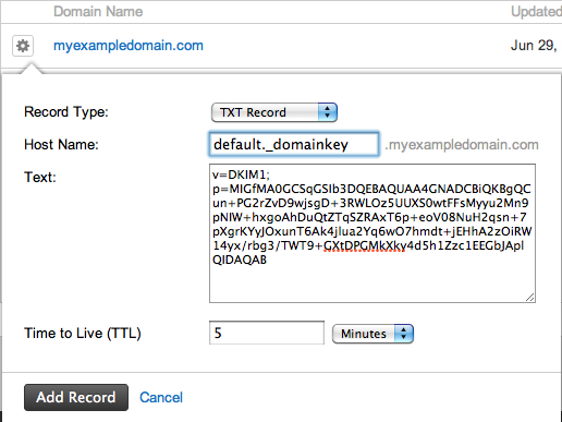 DKIM example
