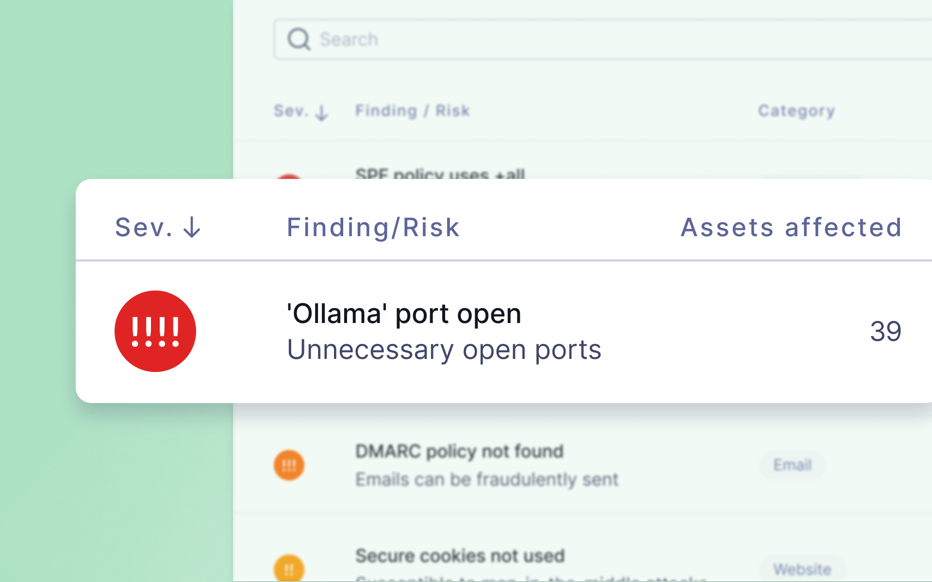 Open Ollama server detection